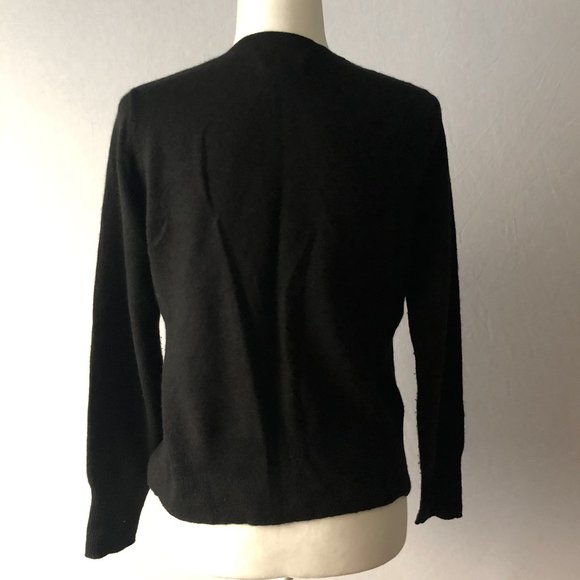 APT. 9 100% Cashmere Gray Argyle Cardigan Small - Picture 3 of 4